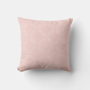 Coussin Motif Rose Pastel Chic