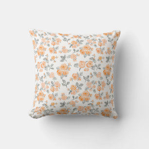 Coussin Motif rose Peach