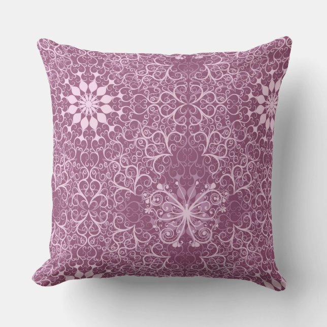 Coussin Motif rose vintage (Recto)