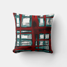 Coussin Motif rouge élégant