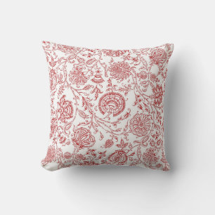 Coussin Motif rouge et blanc