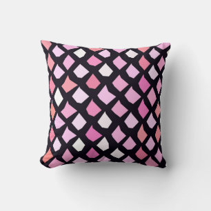 Coussin Motif rouge lavande rose violet