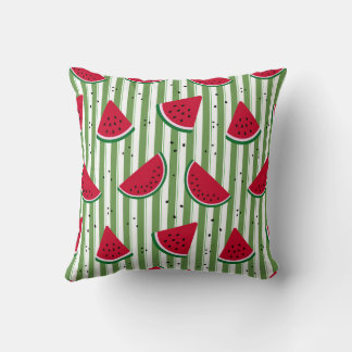 Coussin Motif sans couture à rayures de pastèque