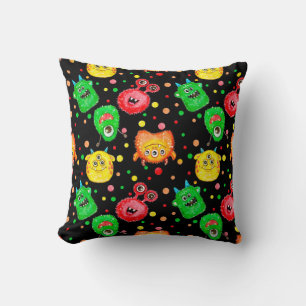 Coussin Motif sans couture avec aquarelle peinte à la main