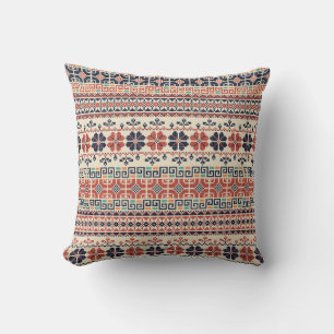 Coussin Motif sans couture avec braises palestiniennes tra