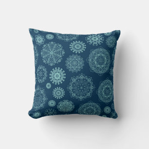 Coussin Motif sans couture avec fissure de neige lacée, ar