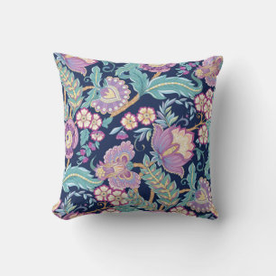 Coussin Motif sans couture avec fleurs décoratives stylisé