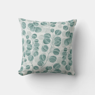 Coussin Motif sans couture botanique avec graphique vintag