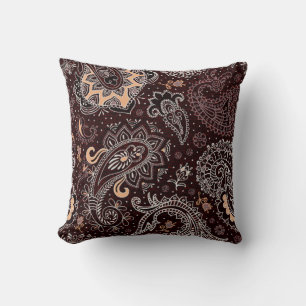 Coussin Motif sans couture colorée dans le style cachemire