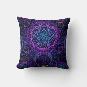 Coussin Motif sans couture de la Géométrie Sacrée. Symbole