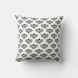 Coussin Motif sans couture de tennis - Raquette et balle s
