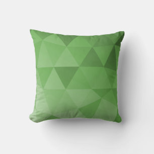 Coussin Motif sans couture de triangles abstraits - Vert