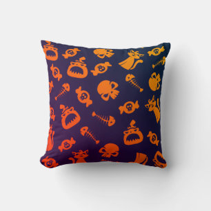 Coussin Motif sans couture effrayant C (Style : 1)
