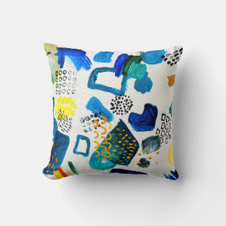 Coussin Motif sans couture fait par des coups de peinture 