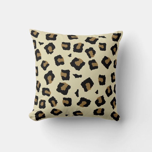Coussin Motif sans couture léopard (Recto)