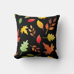 Coussin Motif sans joint avec les feuilles d'automne tombé
