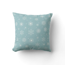 Motif Snowflake sur un arrière - plan bleu lancer 