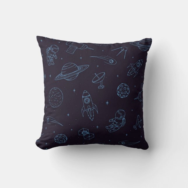 Coussin Motif spatial (Recto)