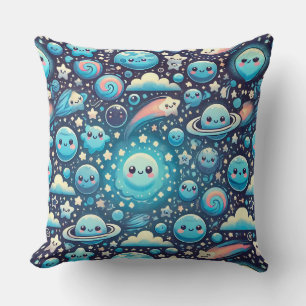 Coussin Motif spatial mignon Kawaii