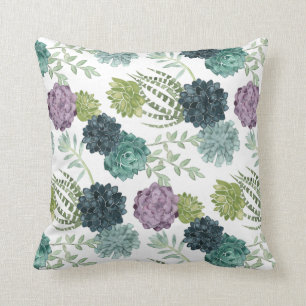 Coussin Motif succulent de collection de bonheur de plante
