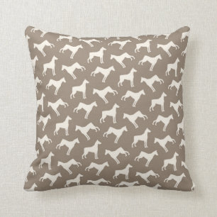 Coussin Motif Tan de chien de Pinscher de dobermann et
