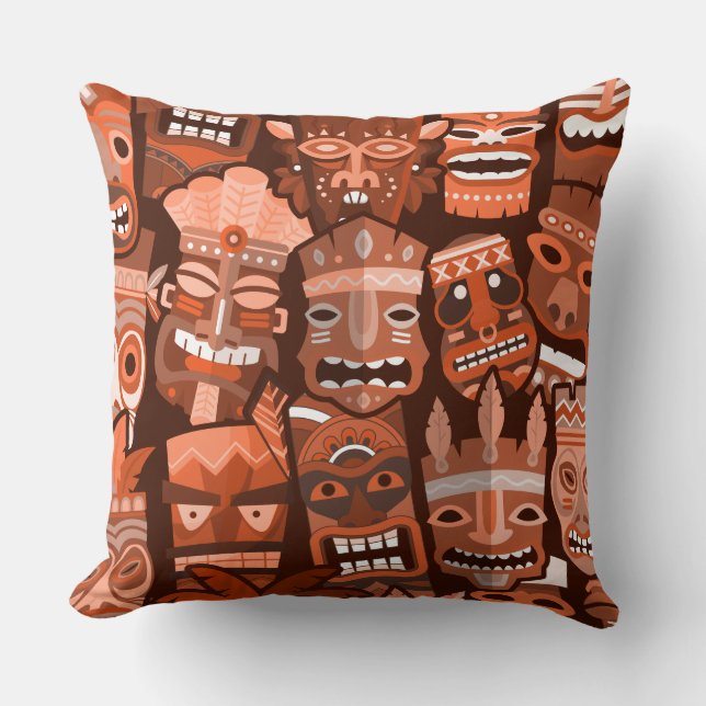 COUSSIN MOTIF TIKI 2 (Recto)