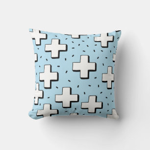 Coussin Motif tiré à la main avec panneaux Plus.