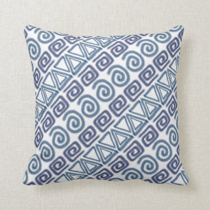 Coussin motif tiré par la main africain ethnique