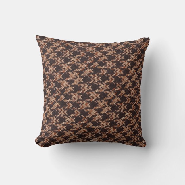 Coussin Motif tissé par pied-de-poule de boxeur dans (Recto)