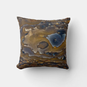 Coussin Motif Tourbillonnant Sur Dalle De Jasper