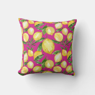 Coussin Motif transparent citrons sur arrière - plan magen