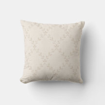Motif Treillis Floral Bohème Beige Doux