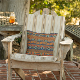 Coussin Motif tribal aztèque.