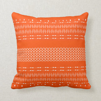 Coussin Motif tribal d'Orange