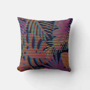 Coussin Motif tropicale sans couture avec plantes tropicau