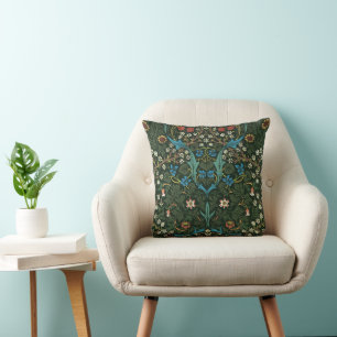 Coussin Motif tulipe de William Morris (1834-1896).
