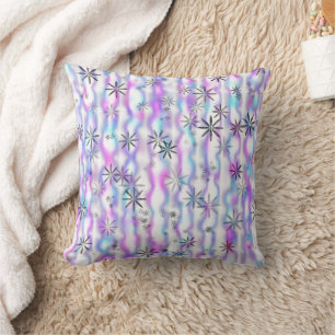 Coussin Motif Vagues Étoilées Envoûtantes