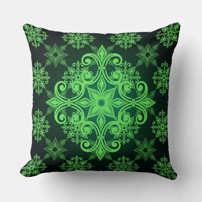 Coussin Motif vert (Recto)
