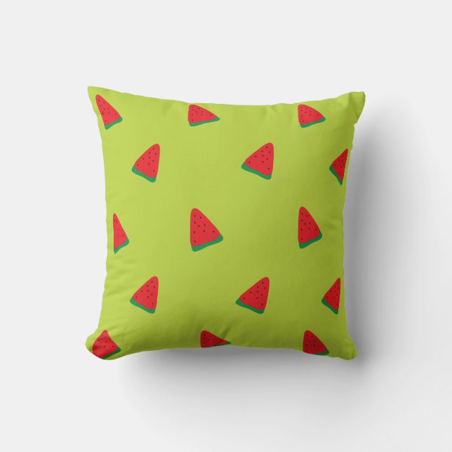 Coussin Motif vert de pastèque (Recto)