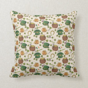 Coussin Motif vintage d'icône de l'Irlande