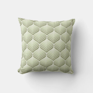 Coussin Motif vintage fleuri géométrique sans couture. Rés