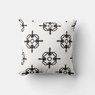 Coussin Motif vintage sans couture en ornement géométrique
