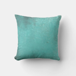 Coussin Motif Vintage Turquoise