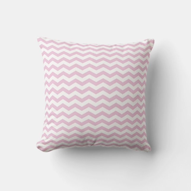 Coussin Motif Zag rose (Recto)