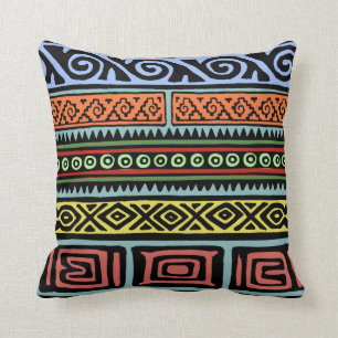 Coussin Motifs aztèques sauvages