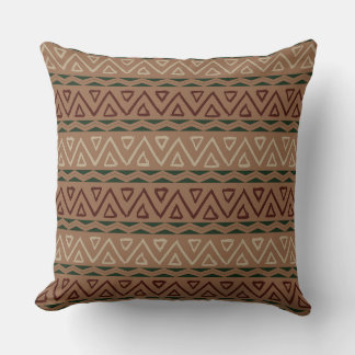 Coussin Motifs de Noël marron 