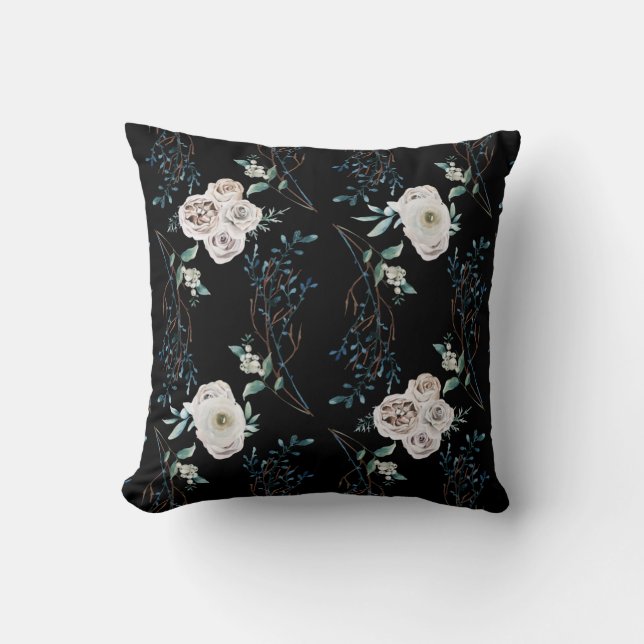 Coussin Motifs de vacances rose d'hiver (Recto)