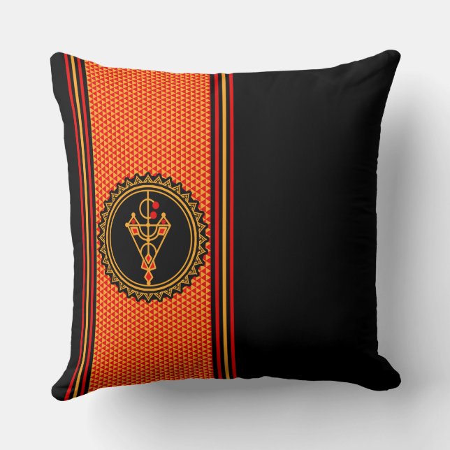 Coussin Motifs des poteries kabyle amazigh  (Verso)