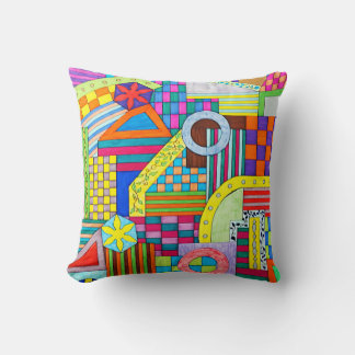 Coussin Motifs Vignes et Courbes