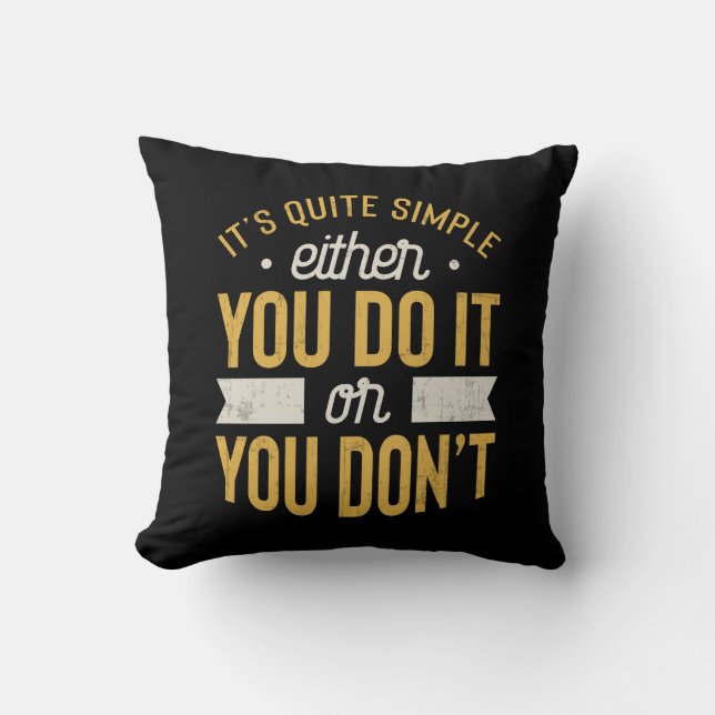 Coussin Motivation entrepreneuriale Inspiration dire (Recto)